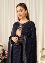 Agha Jaan DIVINE BLUE Women 3pcs