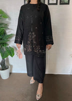 The Turkish Wear Sea Shell Hand Embalished Co ord Set Women 2pcs