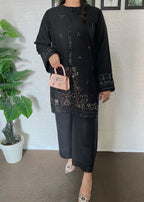 The Turkish Wear Sea Shell Hand Embalished Co ord Set Women 2pcs