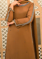 Alyssa Brown chiffon suit ALL203 Women 3pcs
