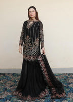 Suits By Sadia Merium black Women 3pcs