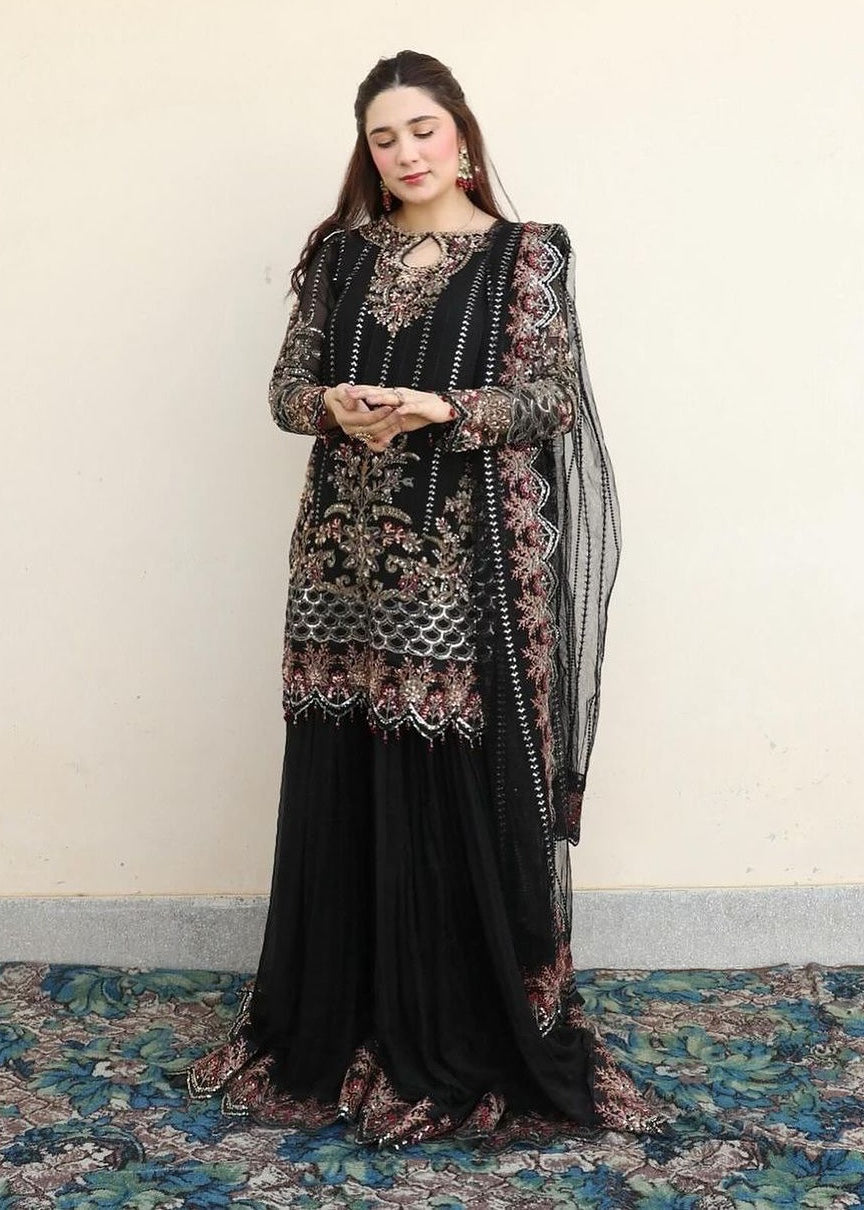 Suits By Sadia Merium black Women 3pcs