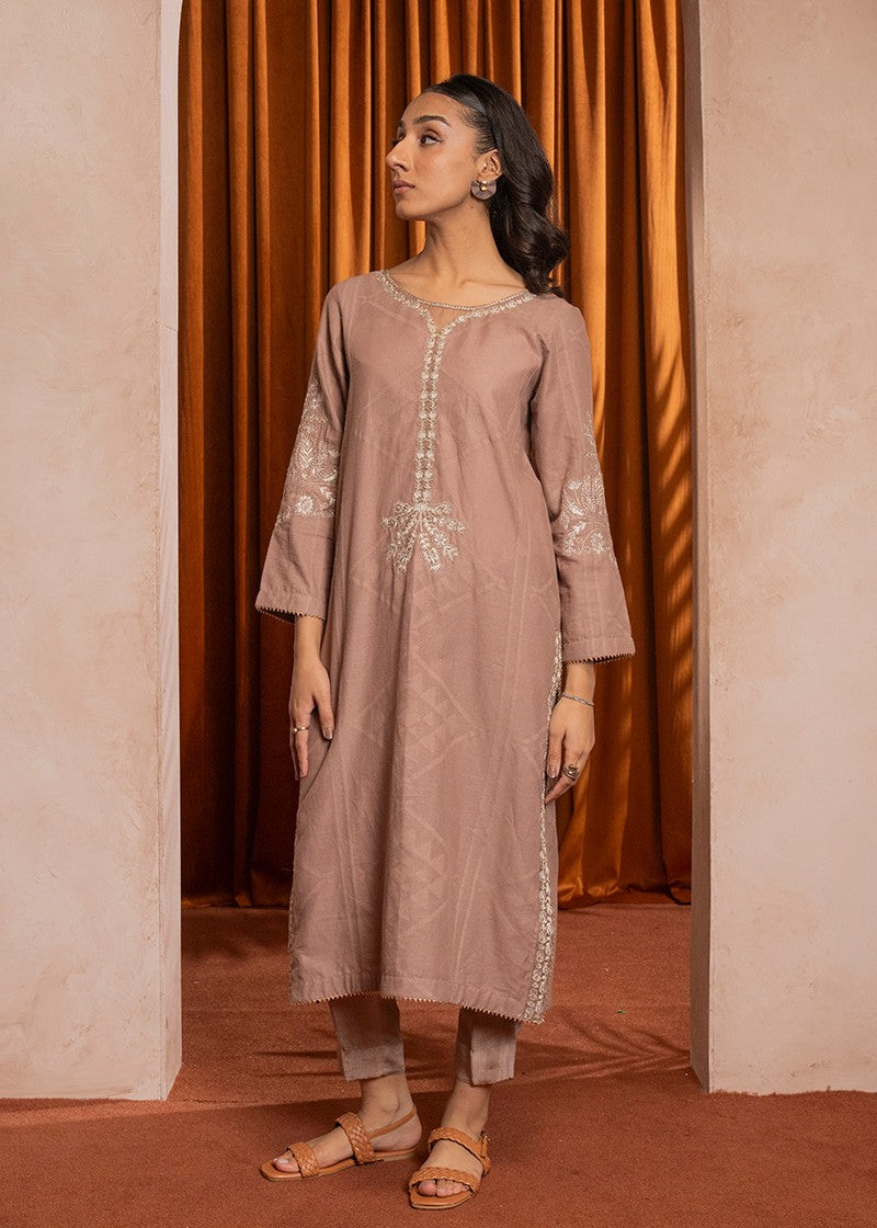 Kross Kulture Embroidered Self Textured Shirt KE 01466 S Women 1pcs