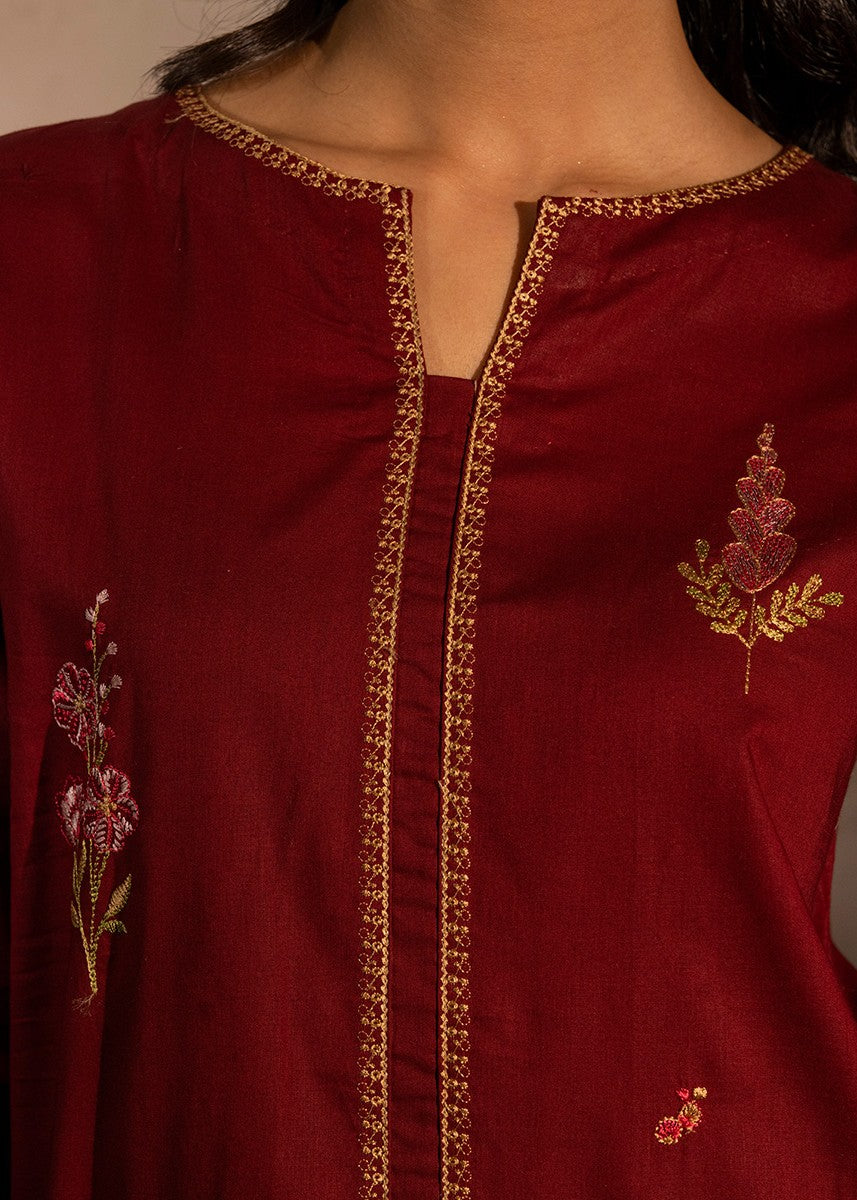 Kross Kulture Embroidered Lawn Cotton Suit KE 01476 ST Women 2pcs