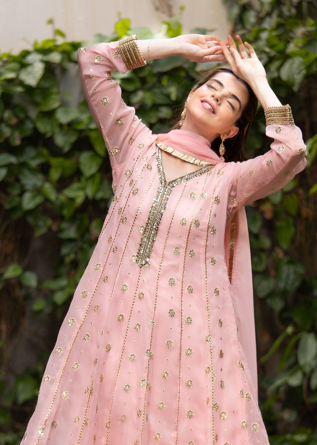 Al-Harir Apparel Mehar Baby Pink Women 3pcs