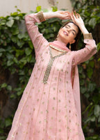 Al-Harir Apparel Mehar Baby Pink Women 3pcs