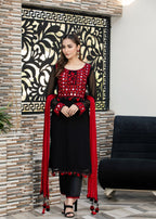 Khuda Baksh Creations Z 297 Black Women 4pcs
