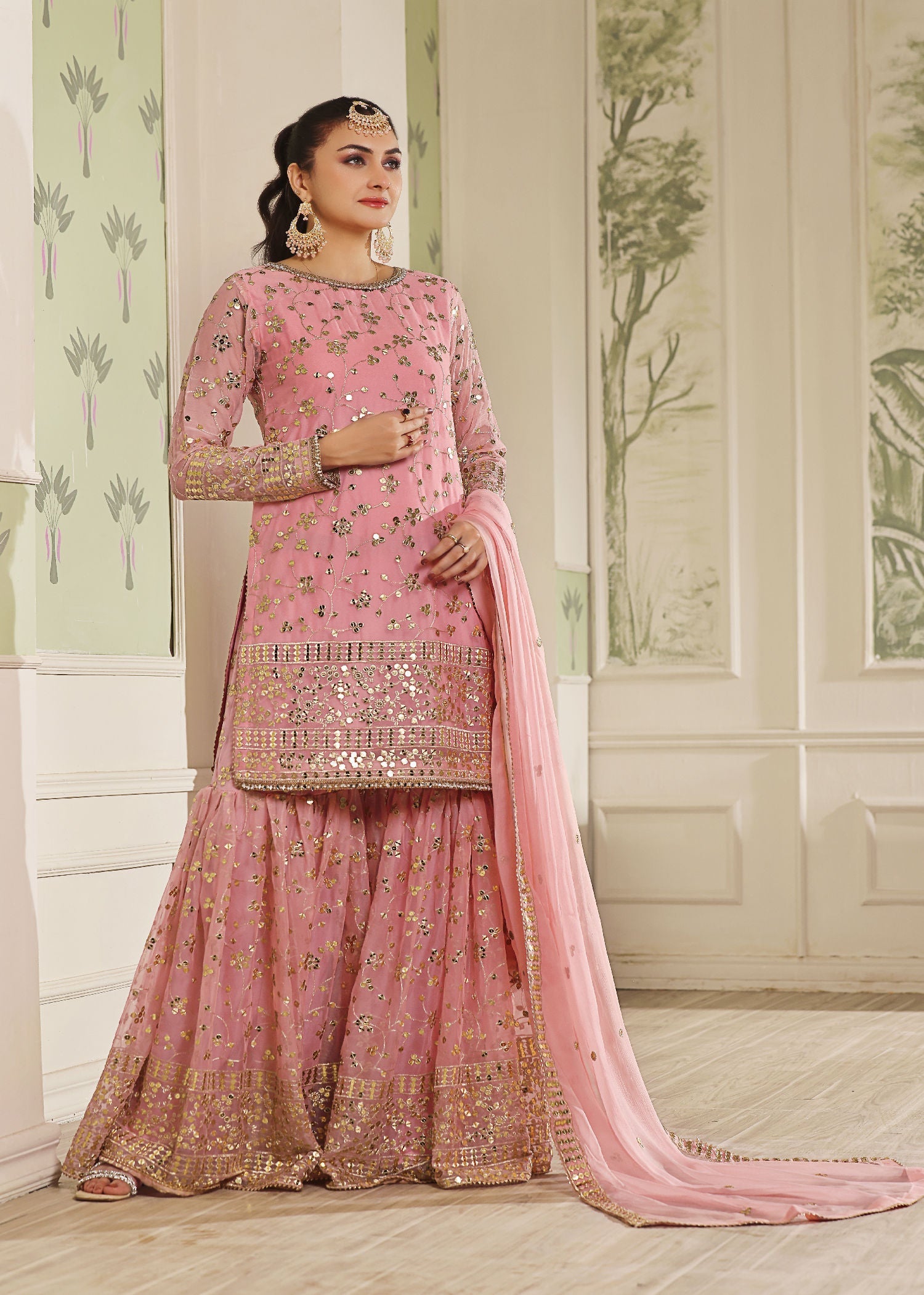 Ayesha Closet Mehndi Pink Women 3pcs