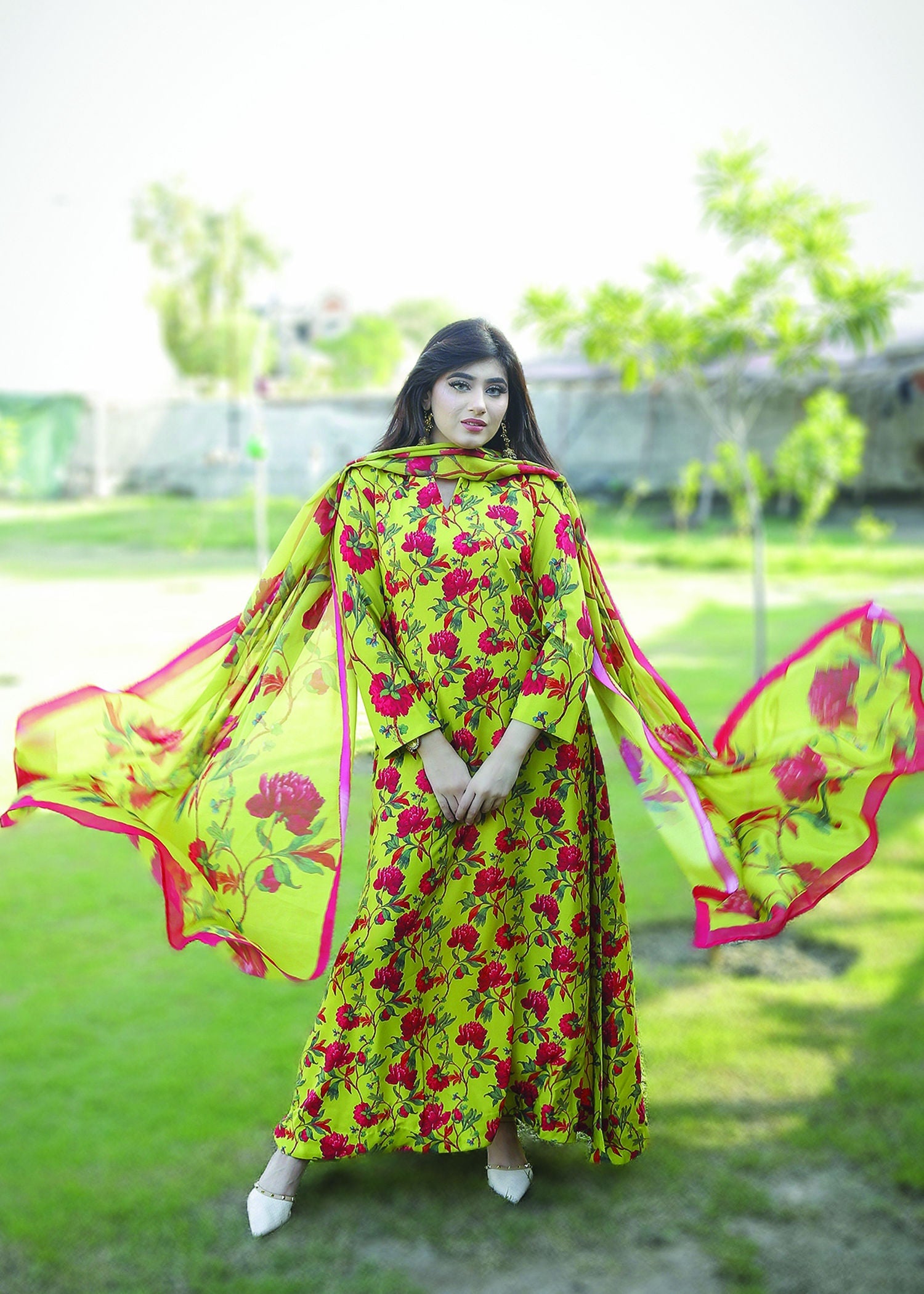 Stitch Vibes Pistachio Green Dress Women 3pcs