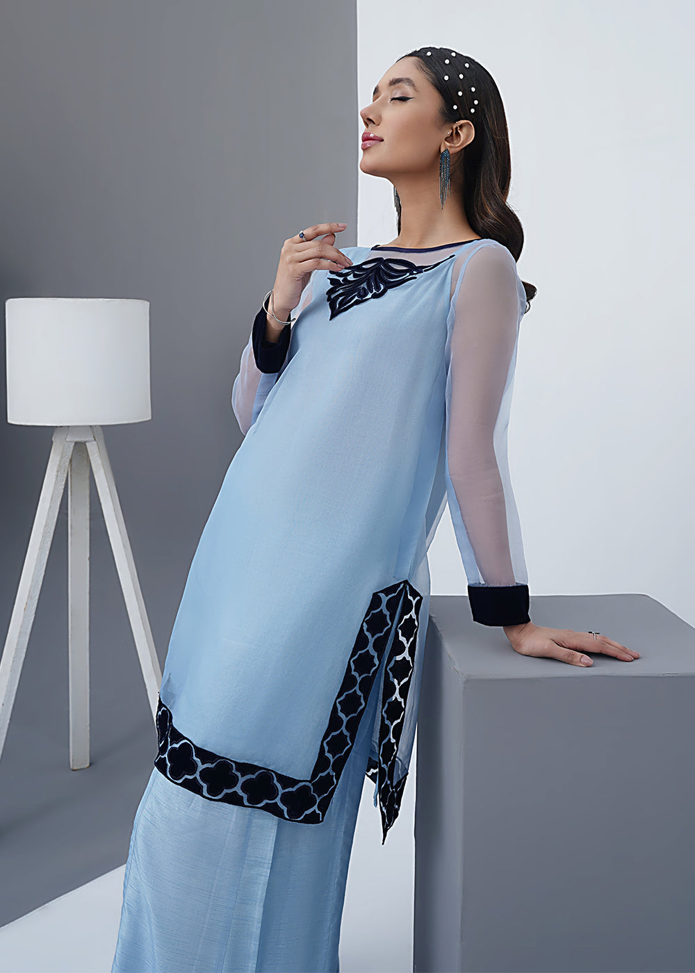 Shades By Abeeha Usman Aquamarine Women 2pcs