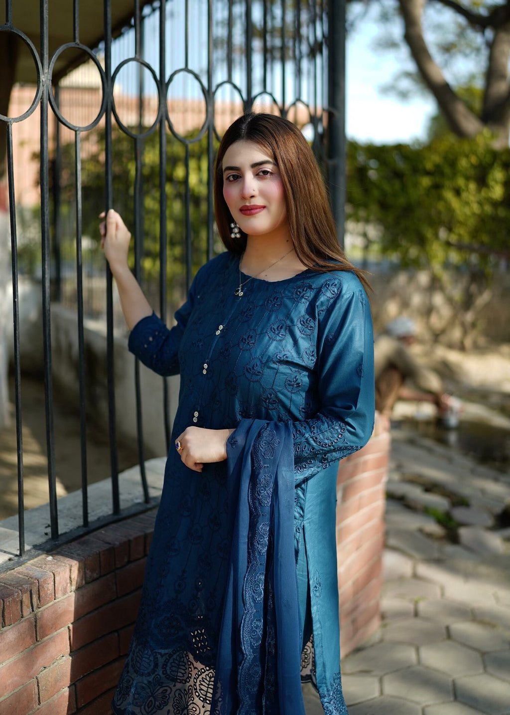 Four Season Boutique Forever Cotton Zinc Blue Women 3pcs