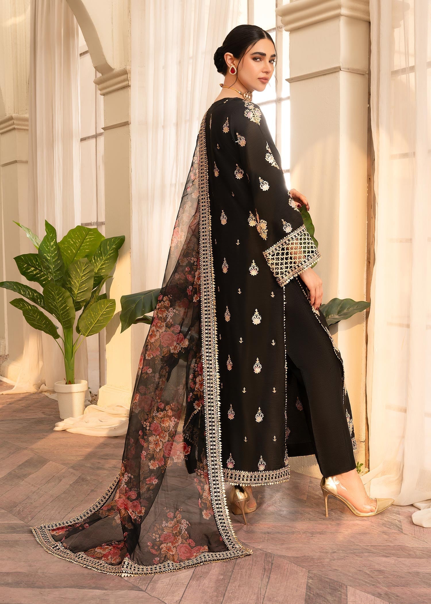 Rang-e-Haya Ayeza (black) Women 3pcs