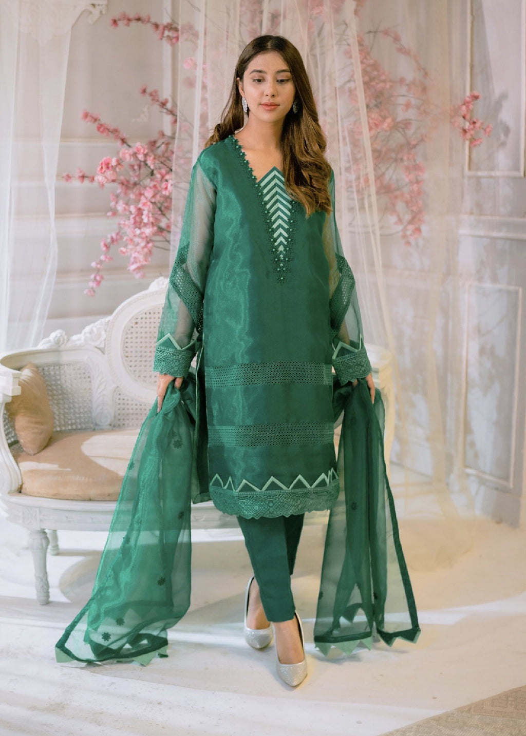 Tassawur Monarch Green Women 3pcs