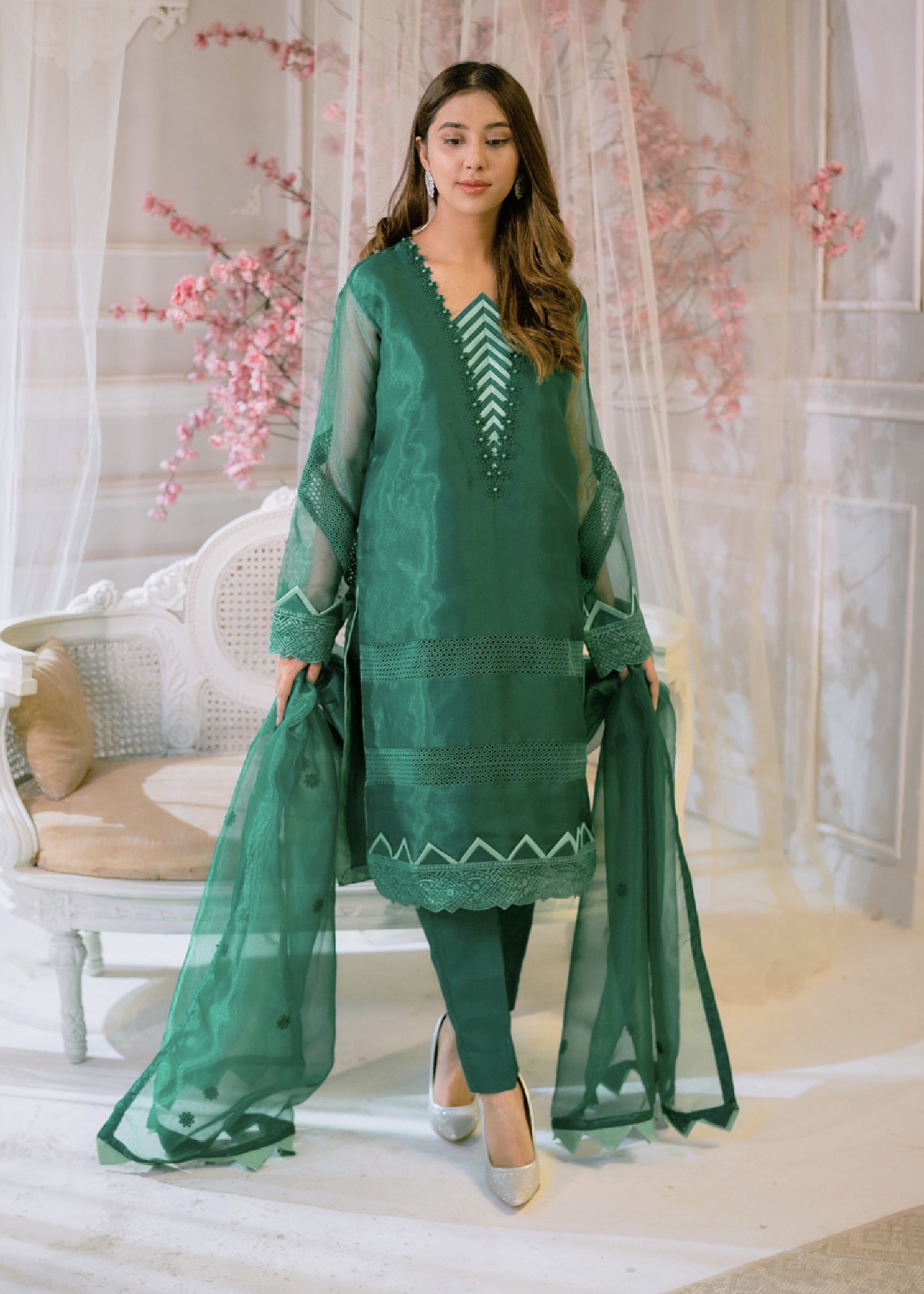Tassawur Monarch Green Women 3pcs