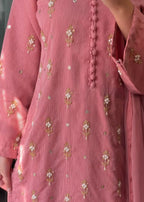 Ayesha B handwork falak pink Women 3pcs