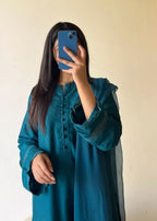 Ayesha B seagreen cambric lawn Women 3pcs