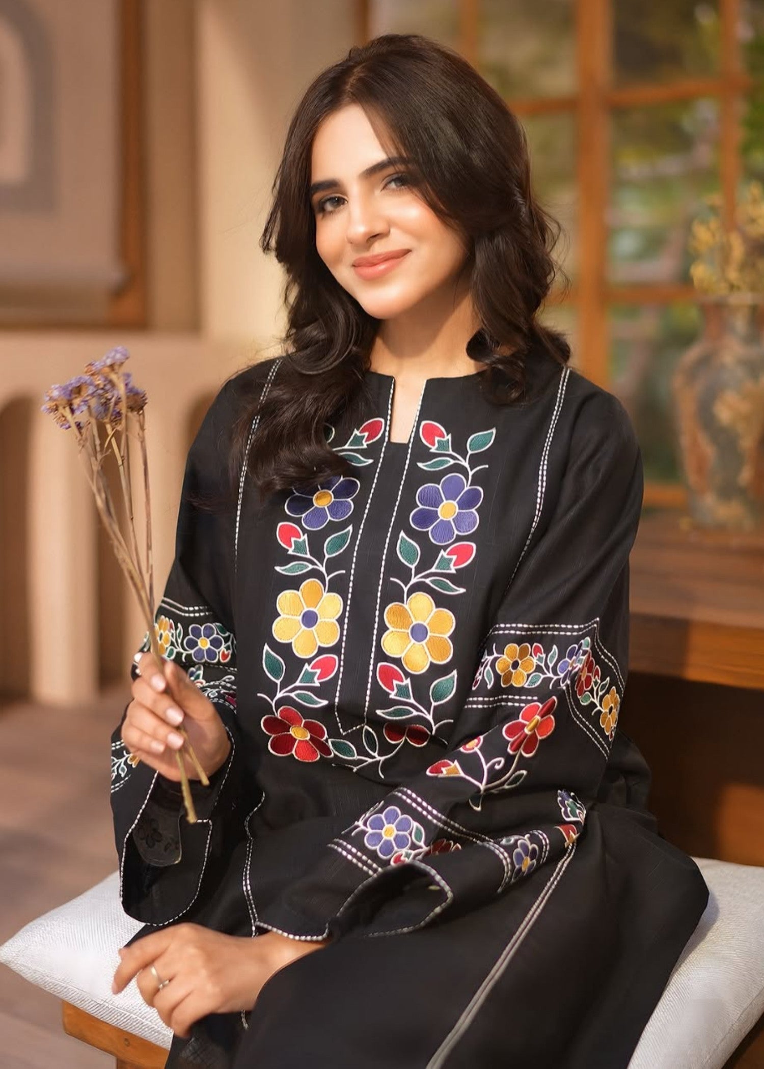 Tehzeeb Libas COTTAGE EMBROIDERED Women 2pcs