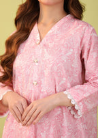 Mhw Pink Floral Suit Women 2pcs