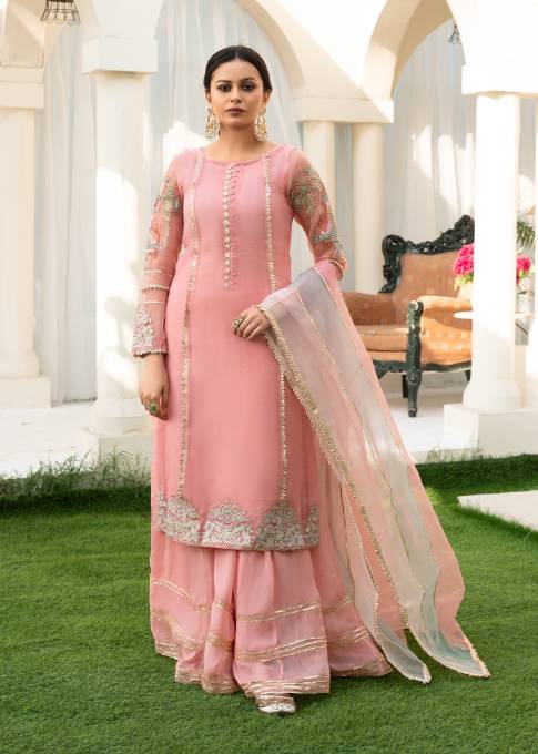 Hem Lotus Outfit Light Pink Women 4pcs