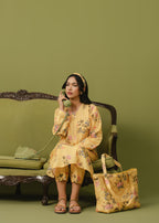 Buzzazi Sunflower Yellow Printed Suit Women 2pcs