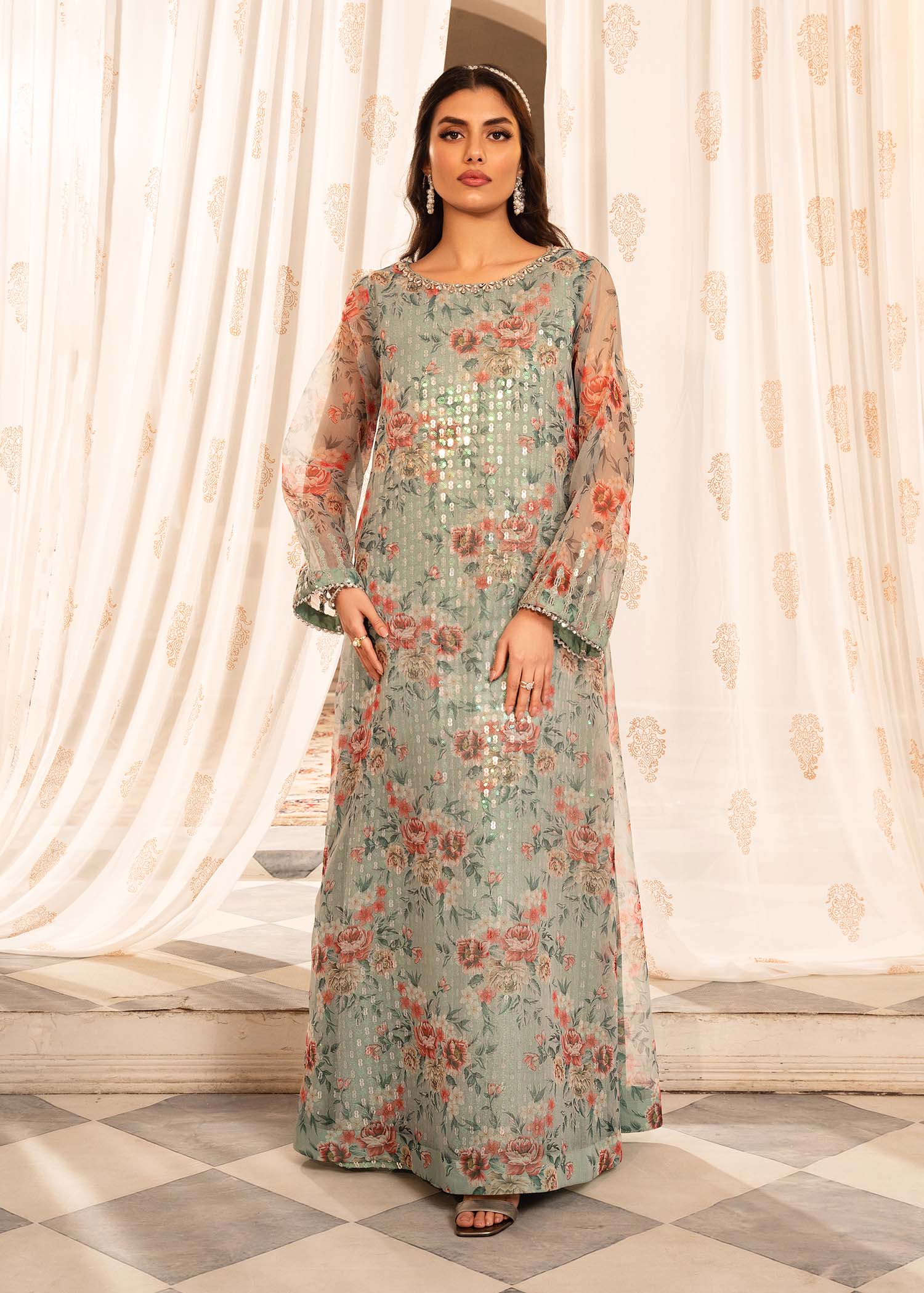 Rang-e-Haya Clara (Ice Blue) Women 4pcs
