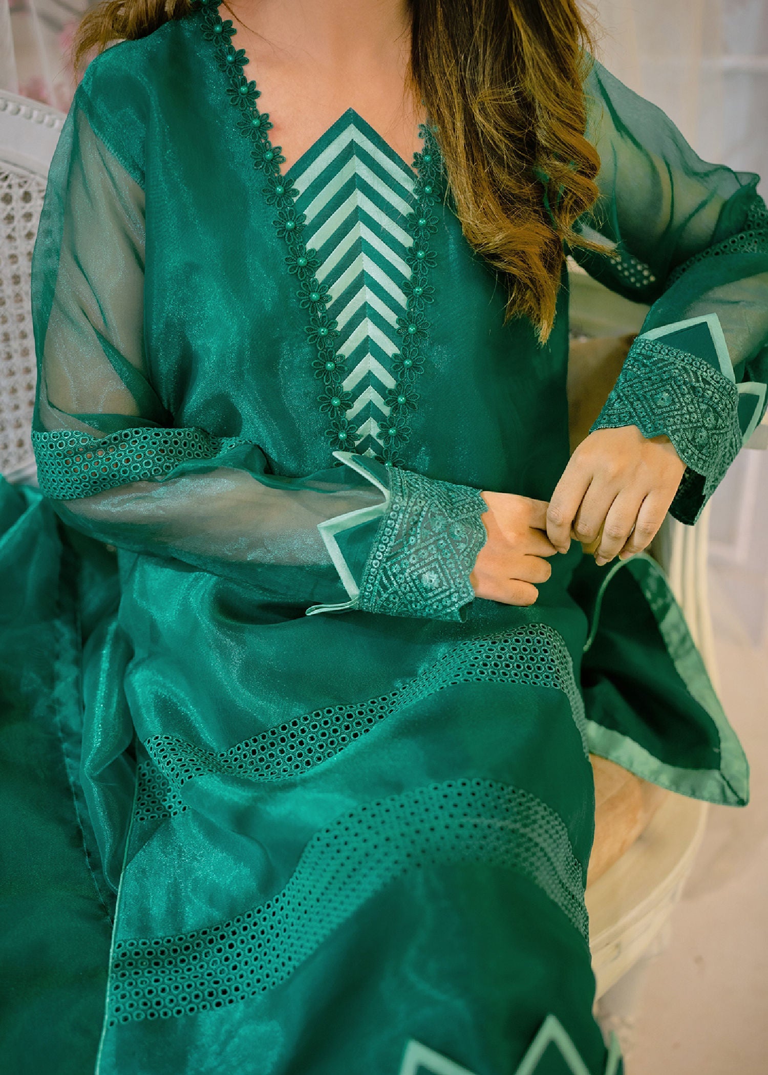 Tassawur Monarch Green Women 3pcs