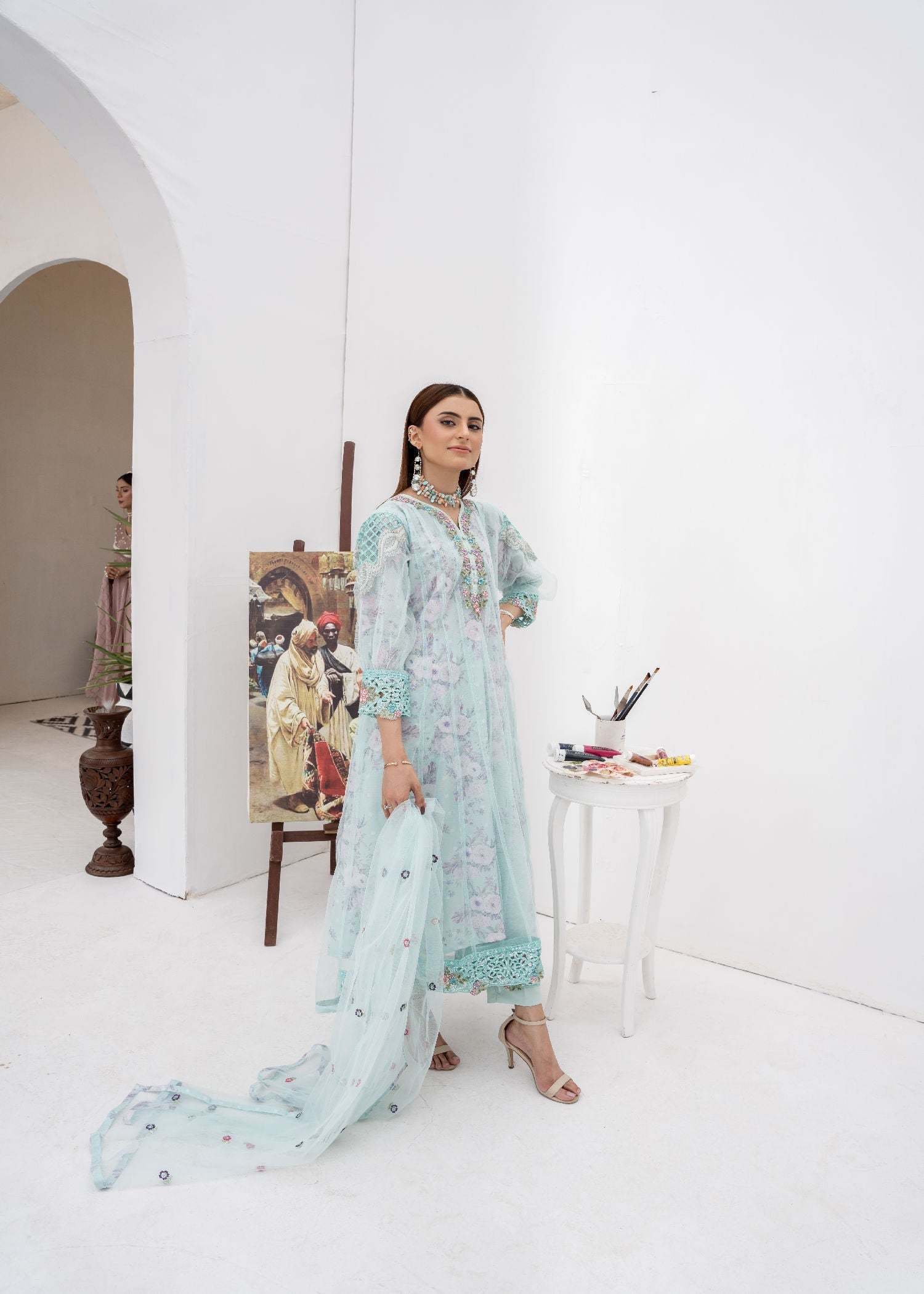 Manahils NPG 47 POWDER BLUE Women 3pcs