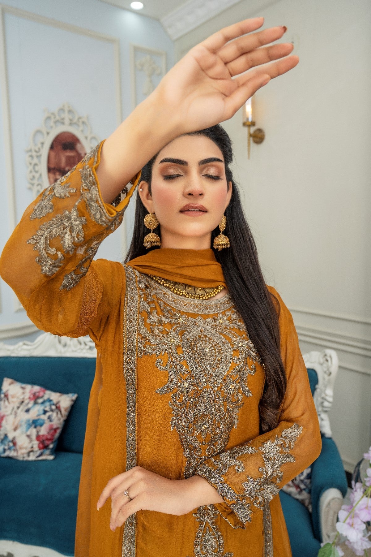 Pehnawa By Bin Akram’s TAIL TRESSURE CHIFFON Women 3pcs