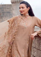 Muntaha By Shanzay Beige Ruhiya Women 3pcs