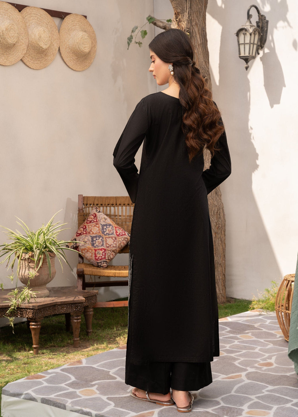 Sahibas By Mirza Rainfall (Black) Women 2pcs