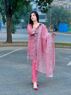 Four Season Boutique NOOR E ROSHNI PINK Women 3pcs