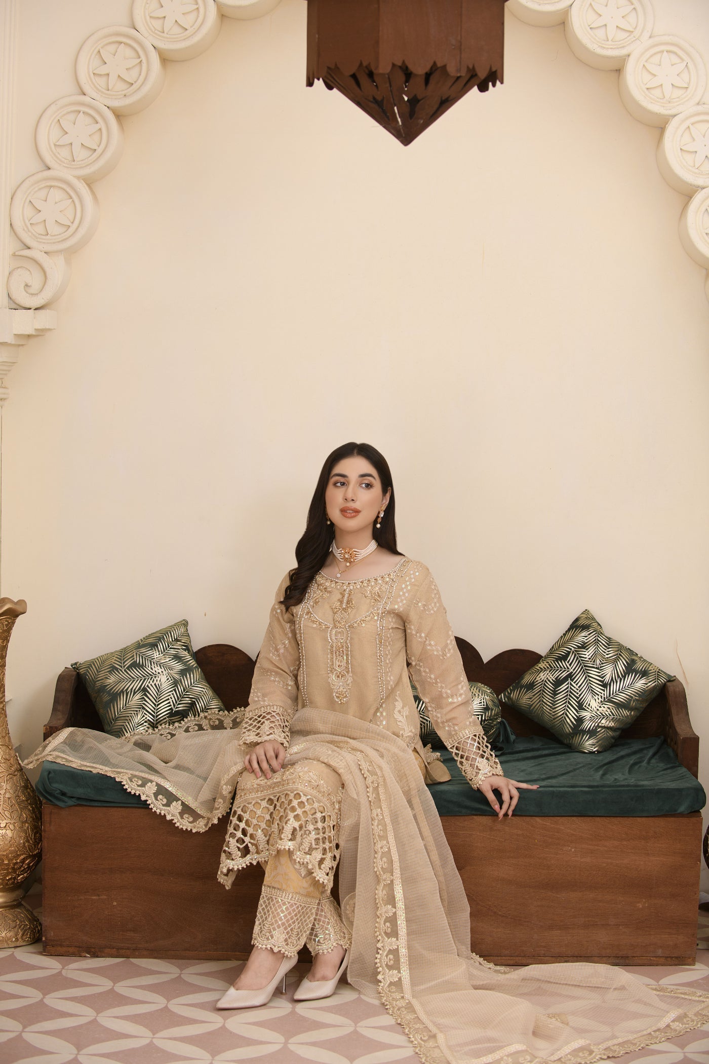 Zarqun 2217e beige Women 3pcs