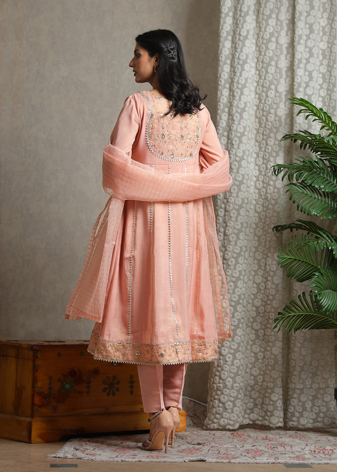 Eraj Hussain Glaring Gems Coral Pink Women 4pcs