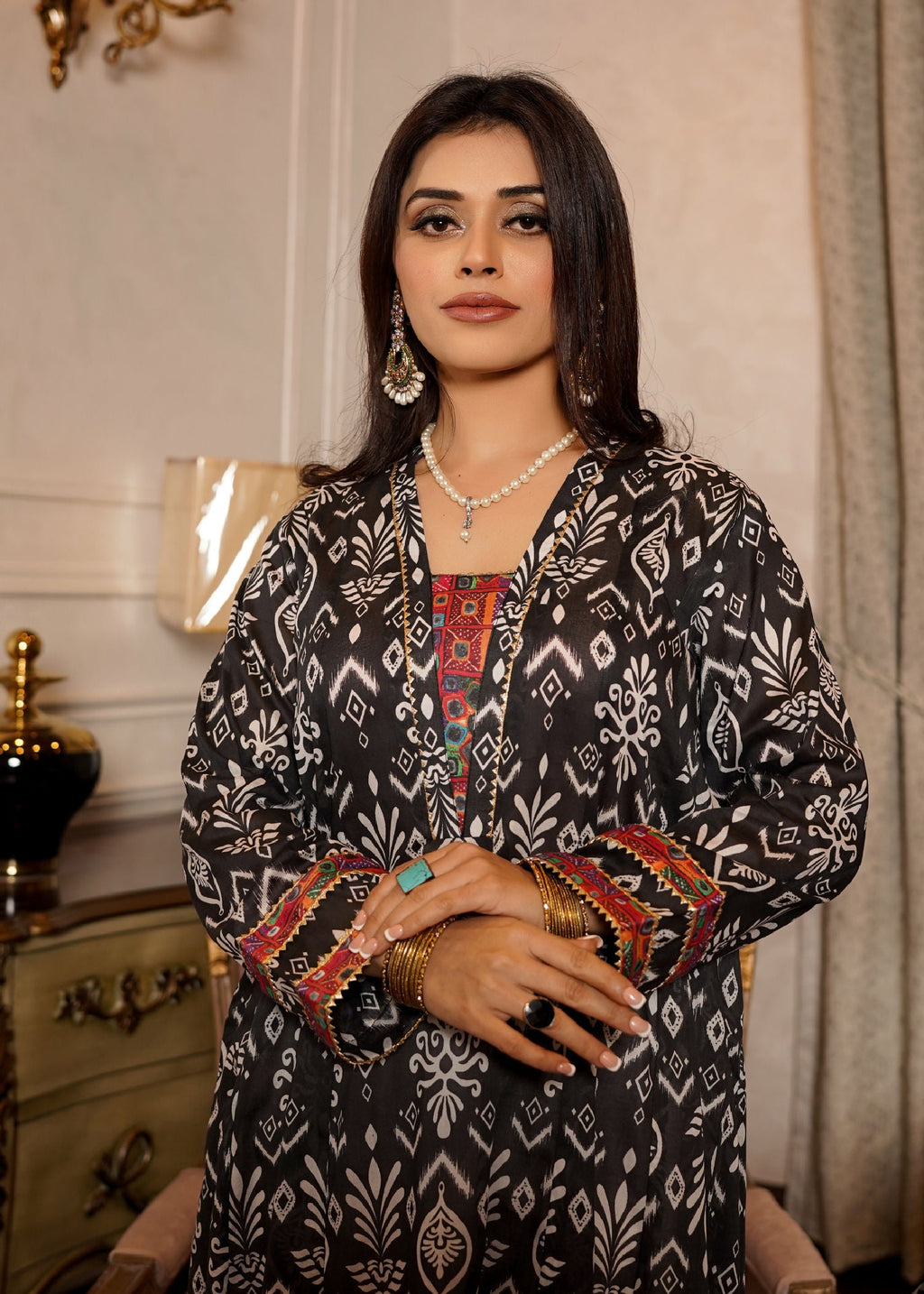 Yolo Pret PRINTED LAWN LONG TUNIC PRINT J24 0004 Women 1pcs