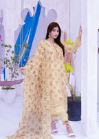 Alsiyab Floretta Beige Women 3pcs