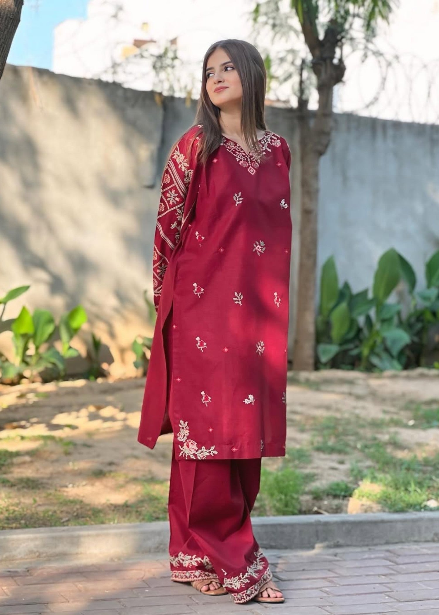 Tehzeeb Libas DUA FARSHI STITCHED Women 2pcs