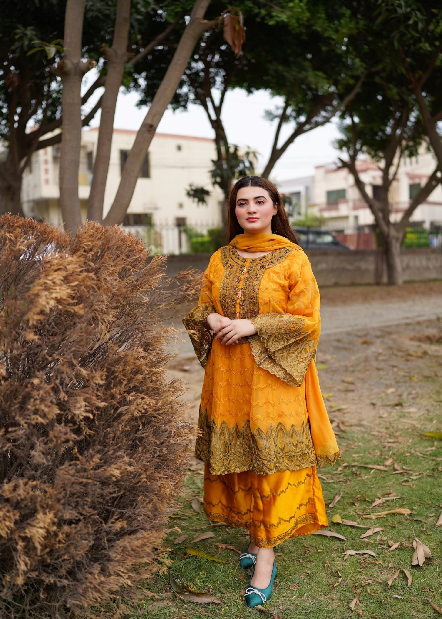 Four Season Boutique RANGOLI FROK MUSTARD Women 3pcs