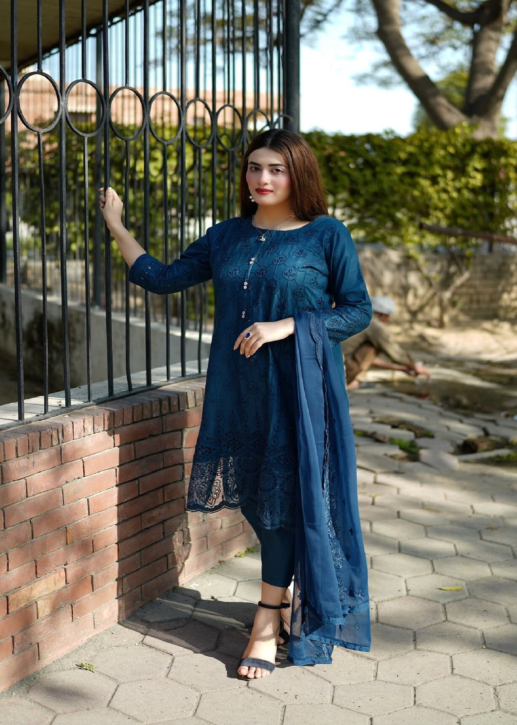 Four Season Boutique Forever Cotton Zinc Blue Women 3pcs