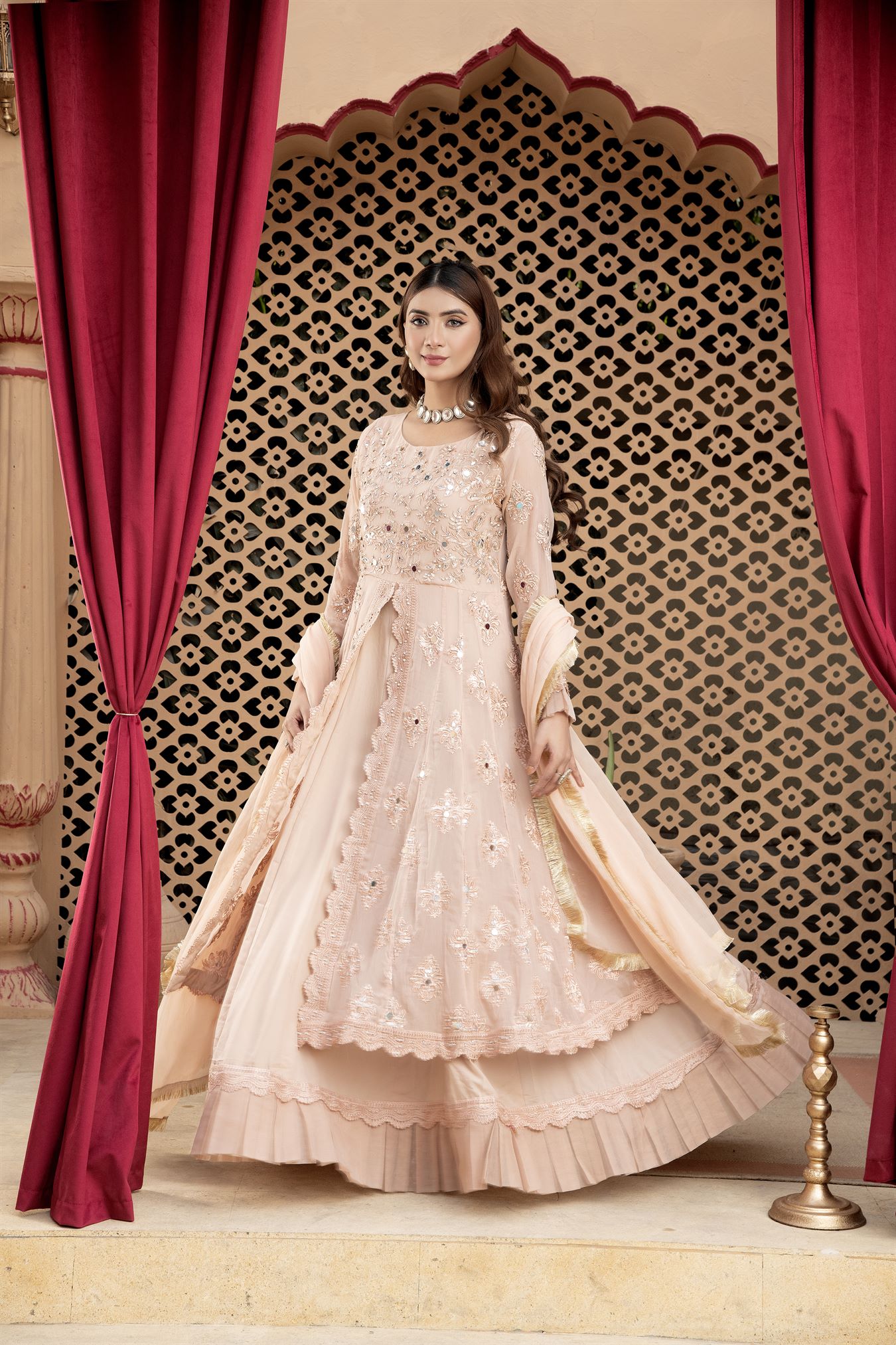 Manahils B 006 PEACH Women 3pcs