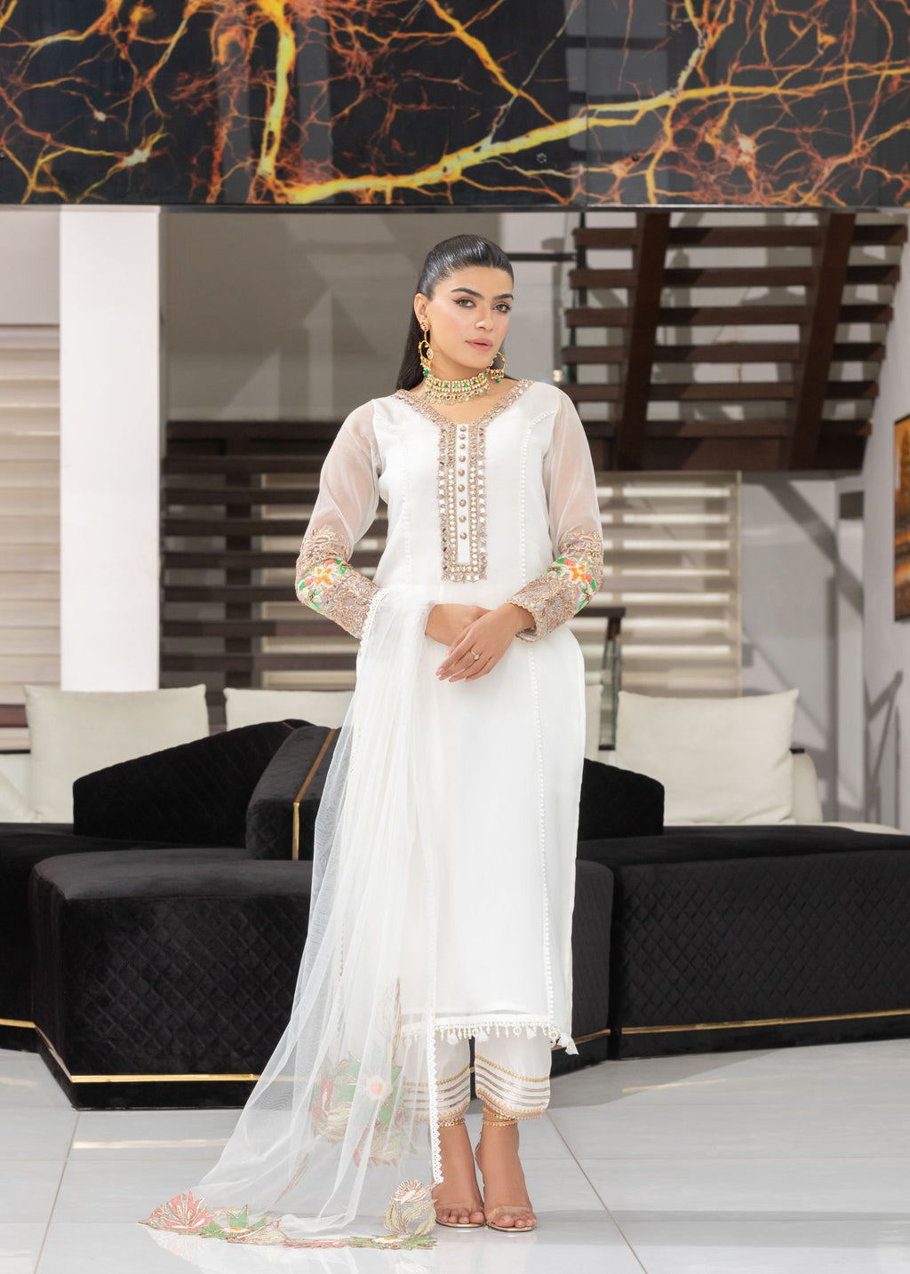 Khuda Baksh Creations M 106 Snow White Women 4pcs