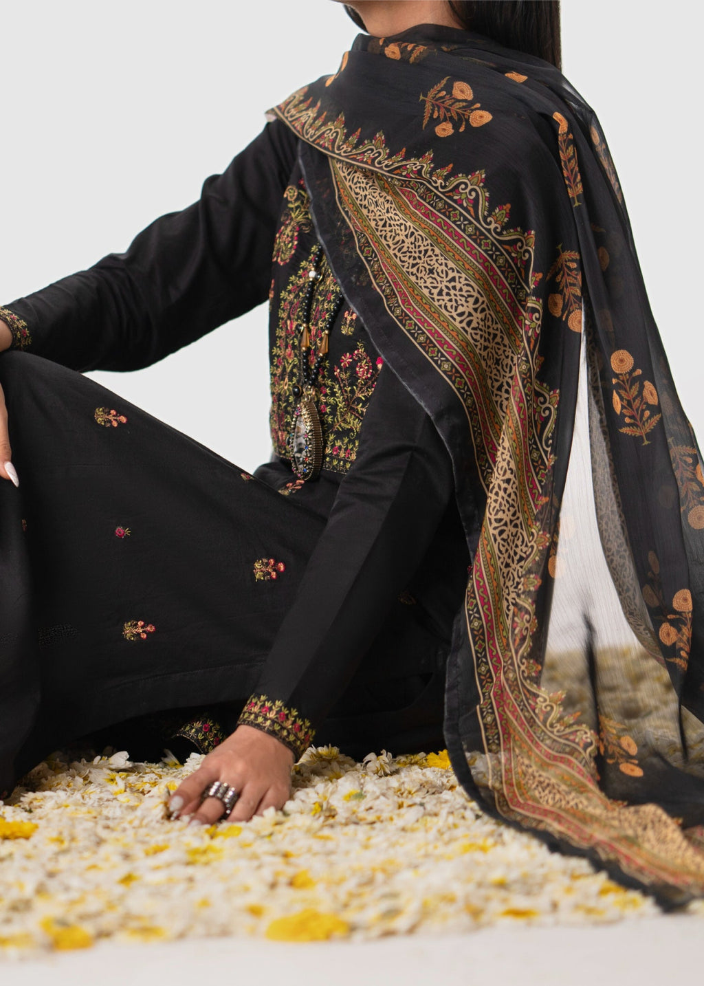 Decor Fashion Gulposh Black Women 3pcs