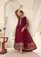 Alsiyab Bahaar Mehroon Women 3pcs