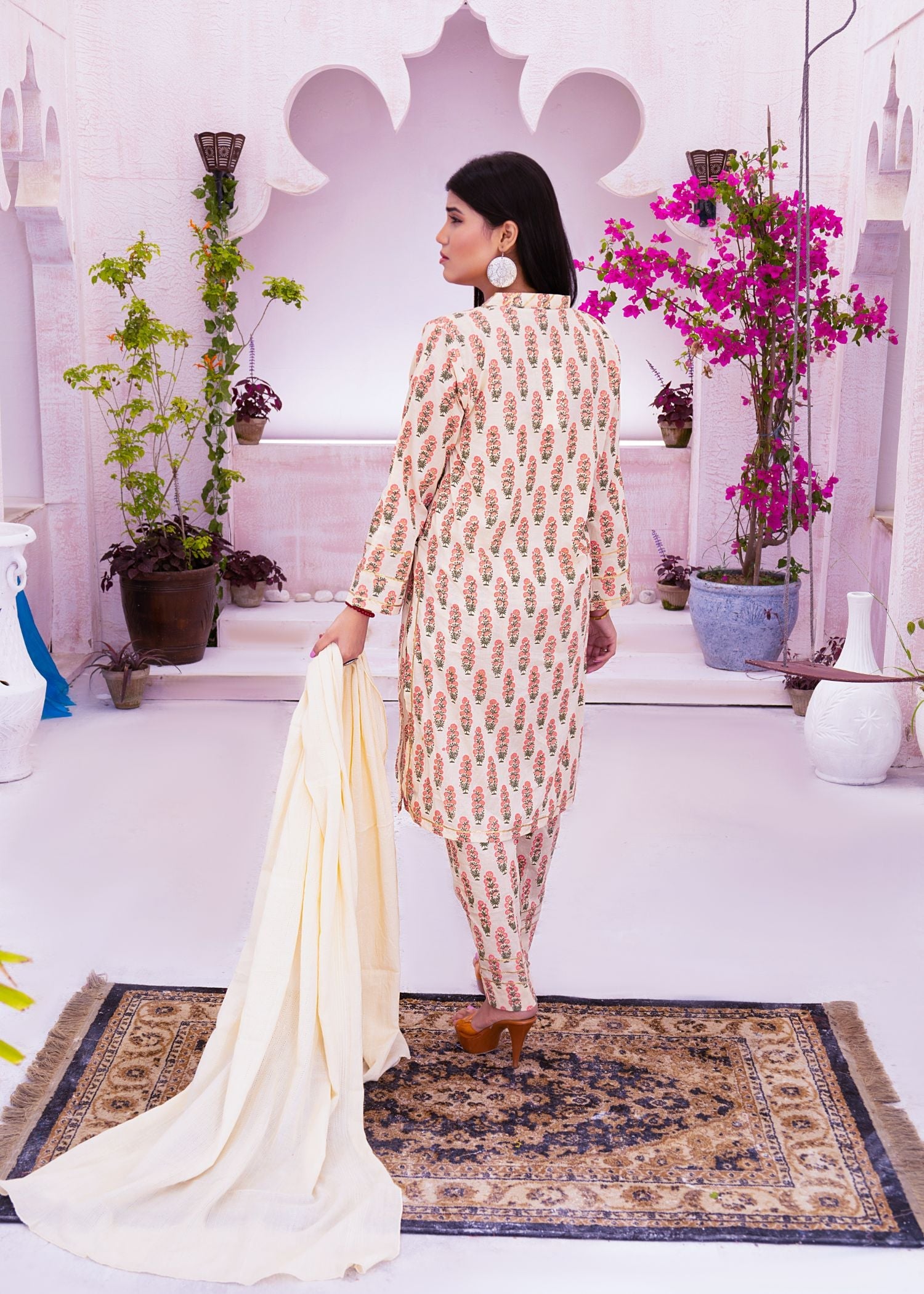 Alsiyab Soha Beige Women 3pcs