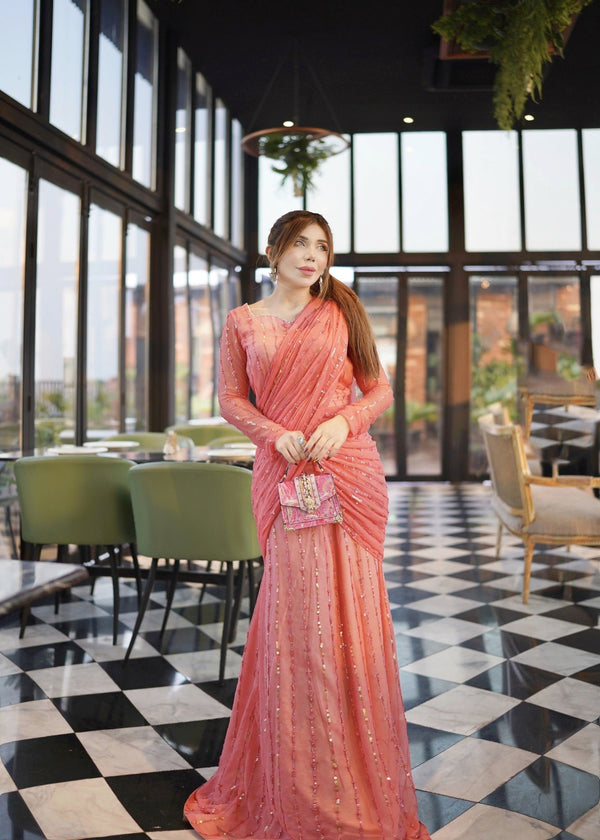 Spark Wear Eeffine' Saree Women 2pcs
