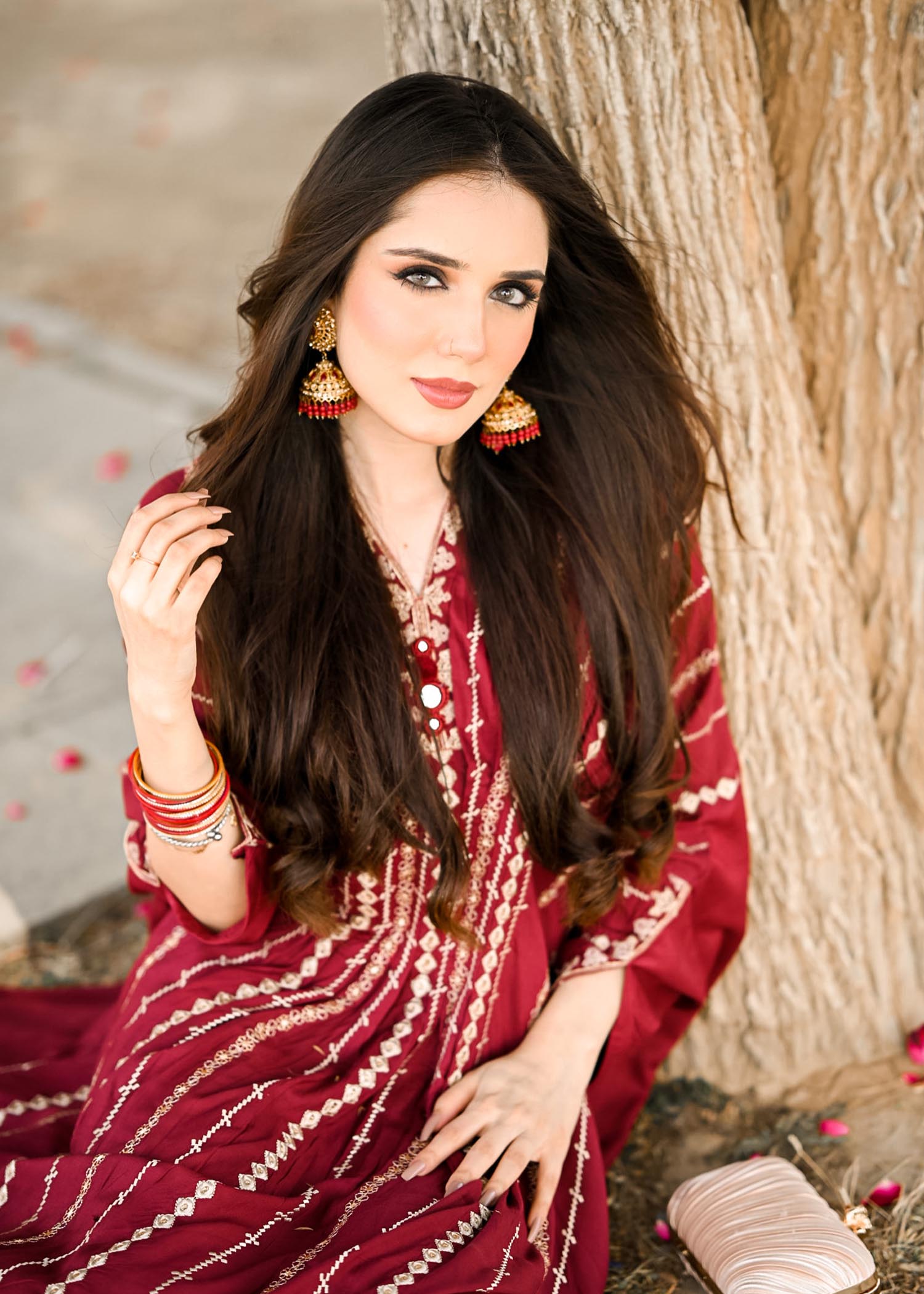 Sahibas By Mirza Flame Kaftan Women 1pcs