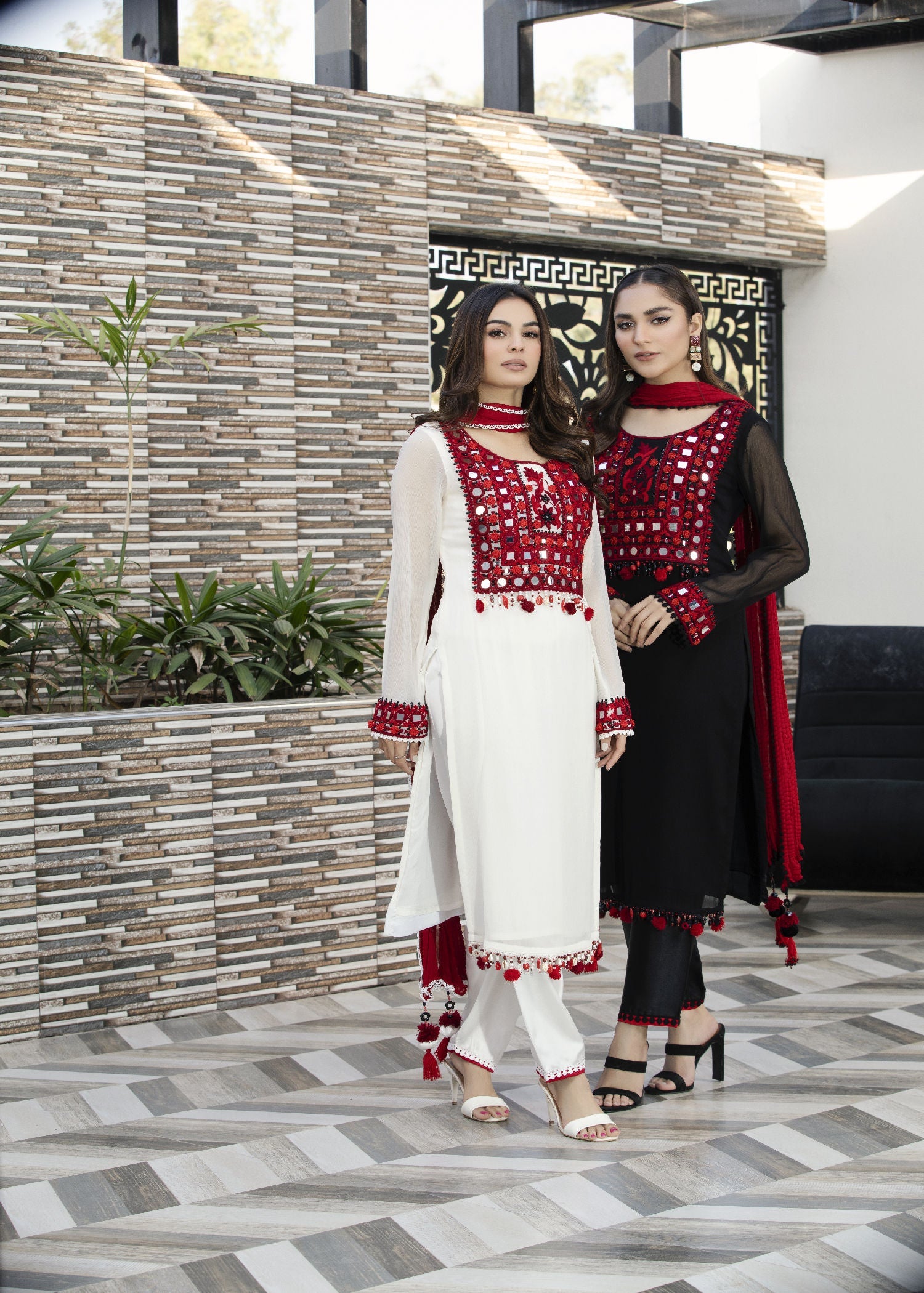 Khuda Baksh Creations Z 297 White Women 4pcs