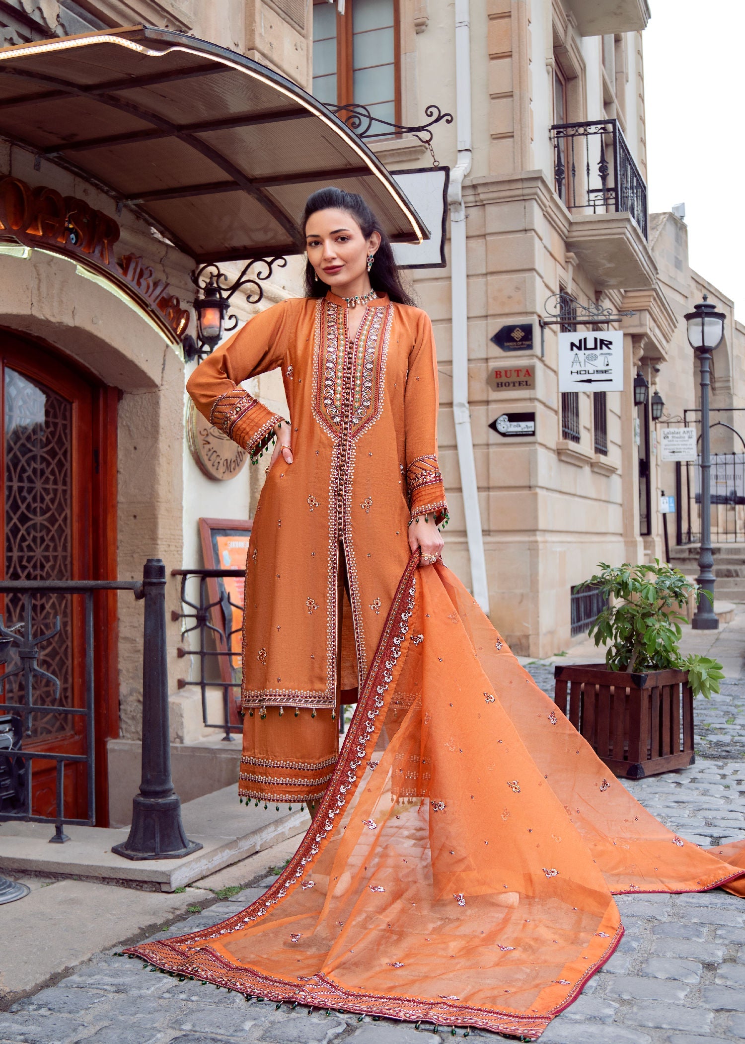 Muntaha By Shanzay Rust Sefa Women 3pcs