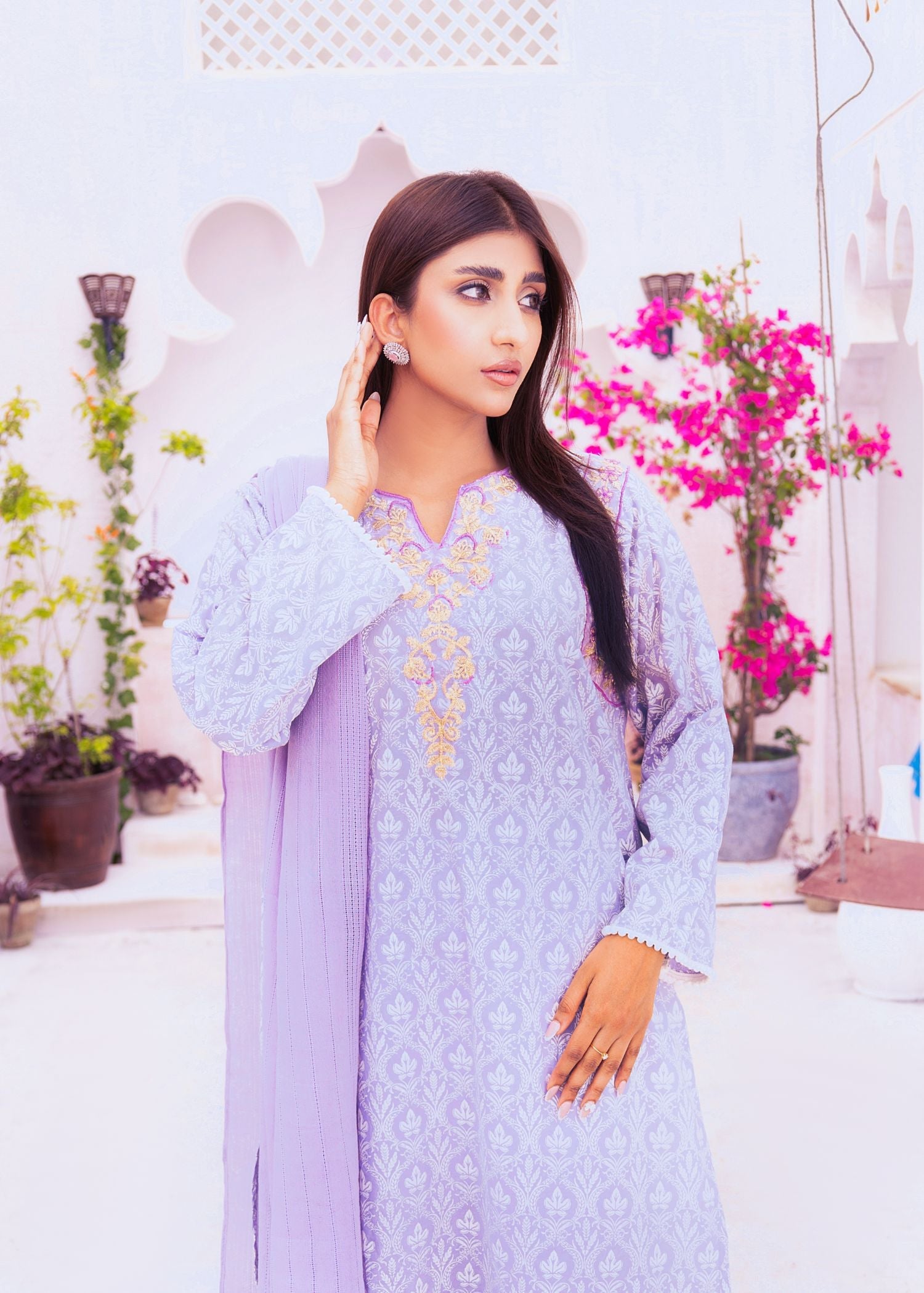 Alsiyab Ronaq Lilac Women 2pcs