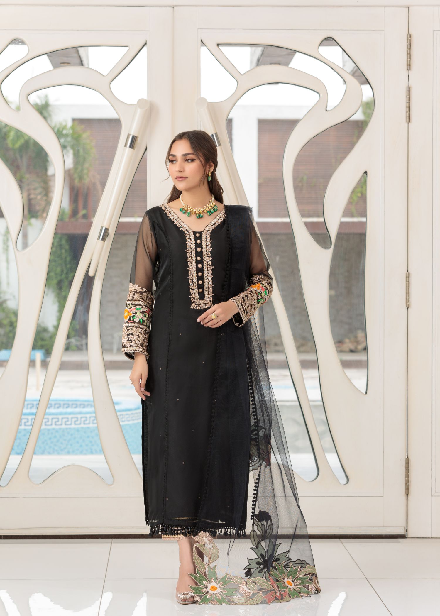 Khuda Baksh Creations M 106 Black Women 4pcs