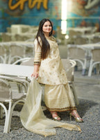 Four Season Boutique Dhaka Pilazo CREAM Women 3pcs